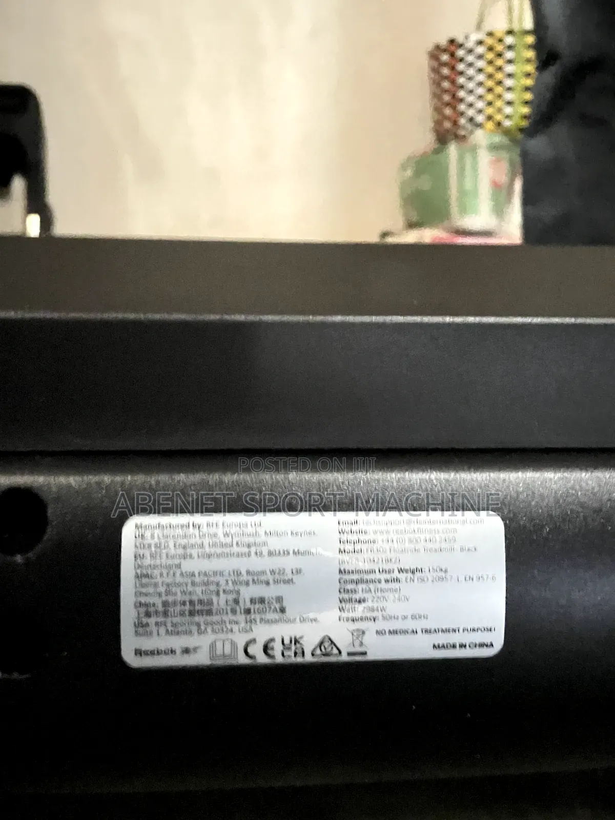 Reebok Fr30 Floatride Treadmill European Standard