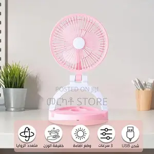 Rechargeable Fan With Lamp