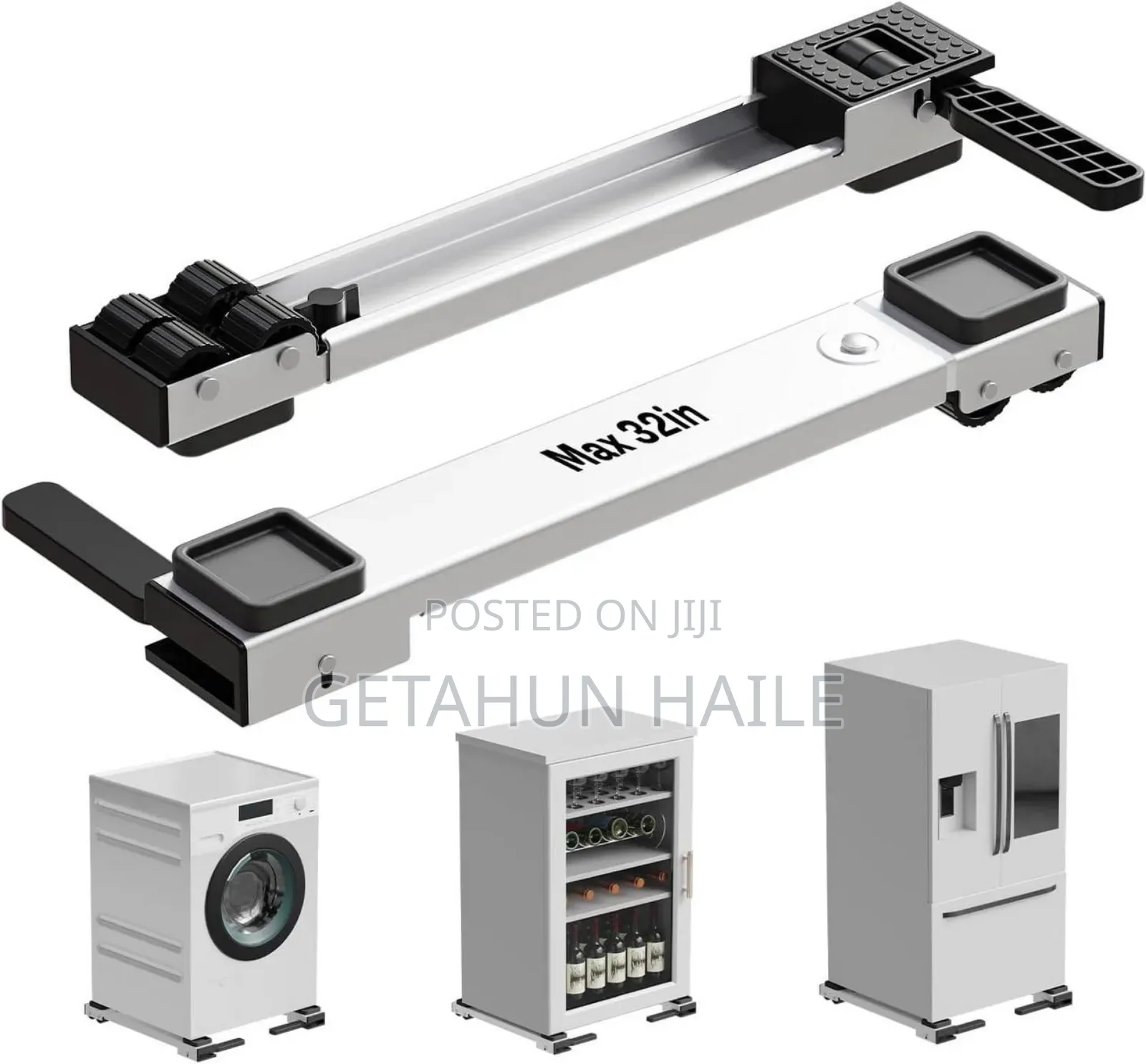 Adjustable Appliance Rollers or Slider(ፍሪጅ , Oven, ልብስ ማጠቢያ ማስቀመጫ)