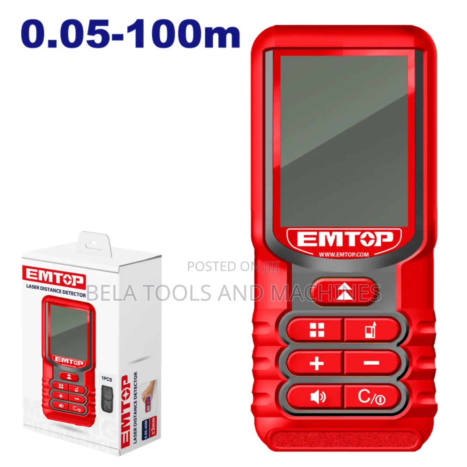 Emtop Laser Distance Detector 100 Meter Laser Meter 100meter