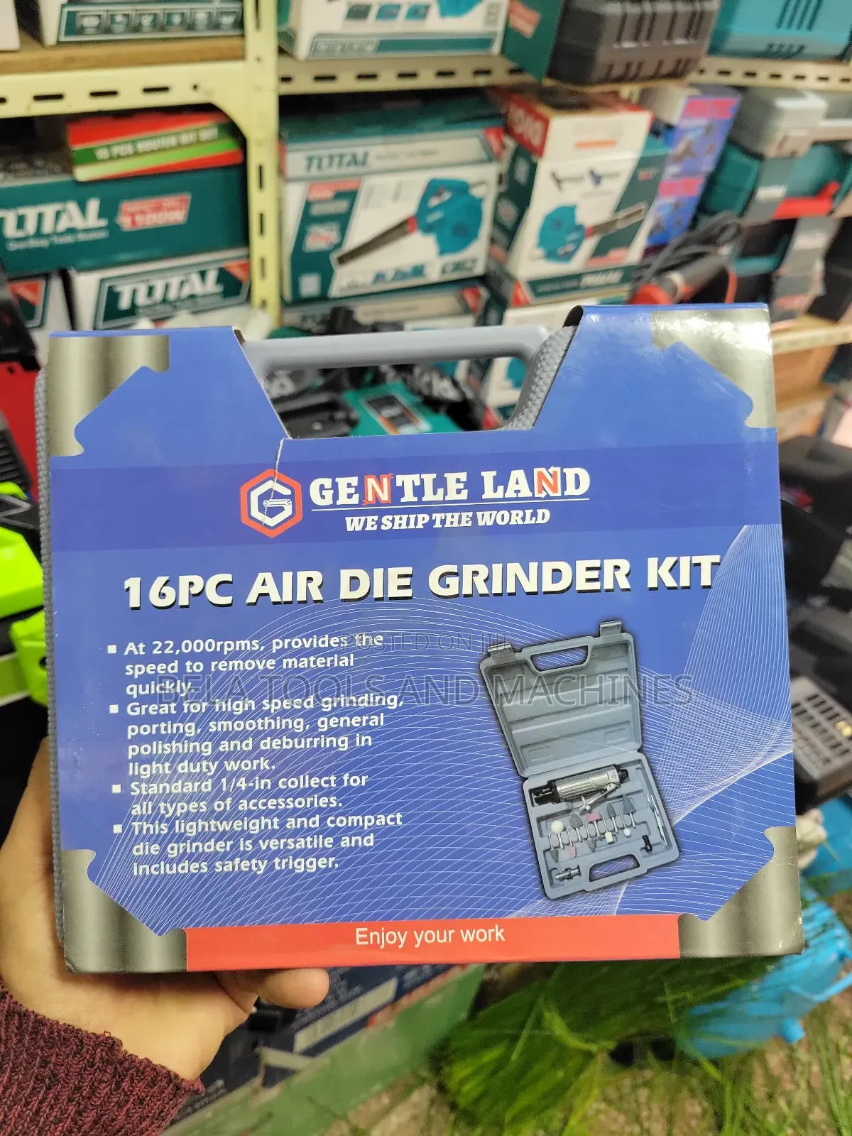 16pc Air Die Grinder Kit