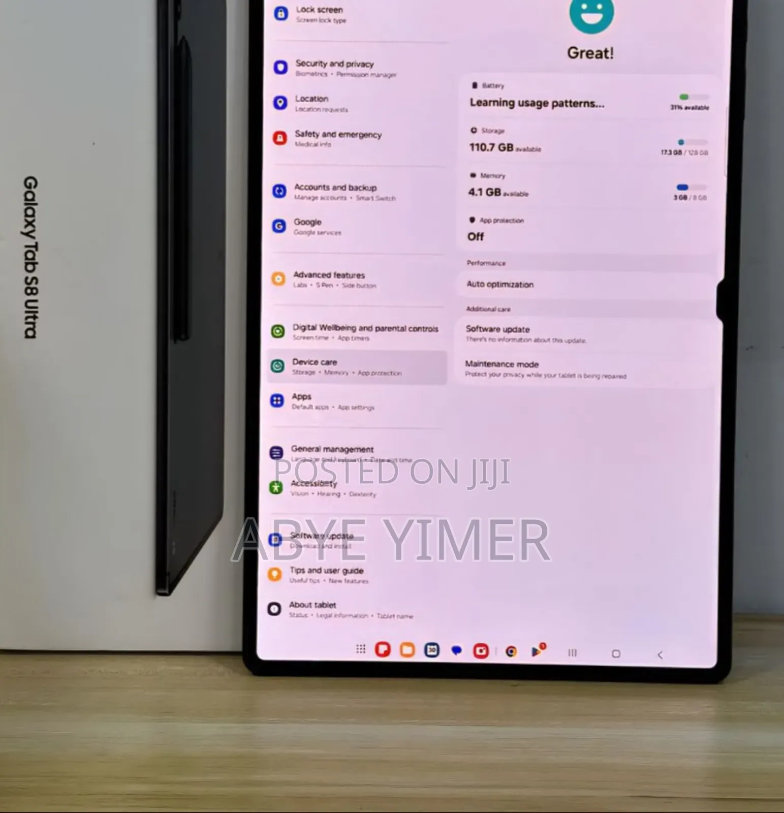 New Samsung Galaxy Tab S8 Ultra 256 GB Gray