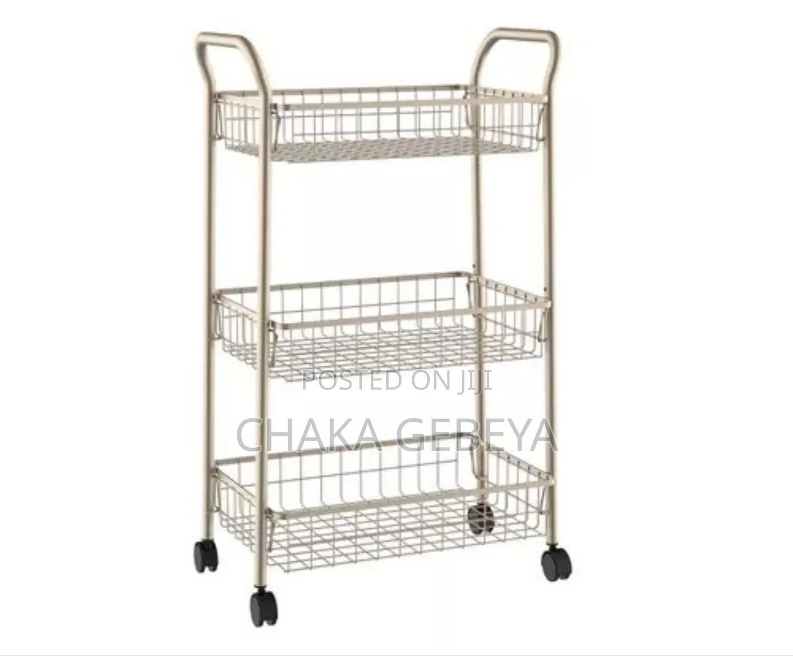 ከማይዝግ ብረት የተሰራ ባለ3 መደርደሪያ የፍሩት ራክ