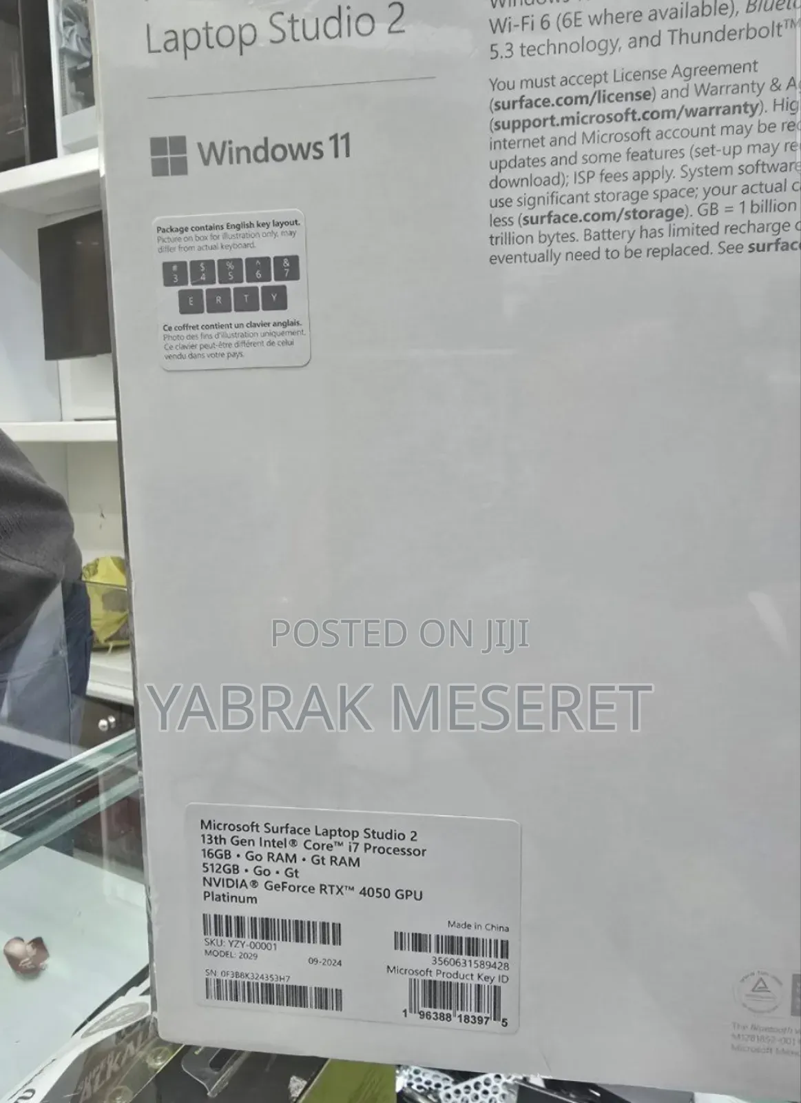 New Laptop Microsoft Surface Laptop Studio 2 16GB Intel Core I7 SSD 1T