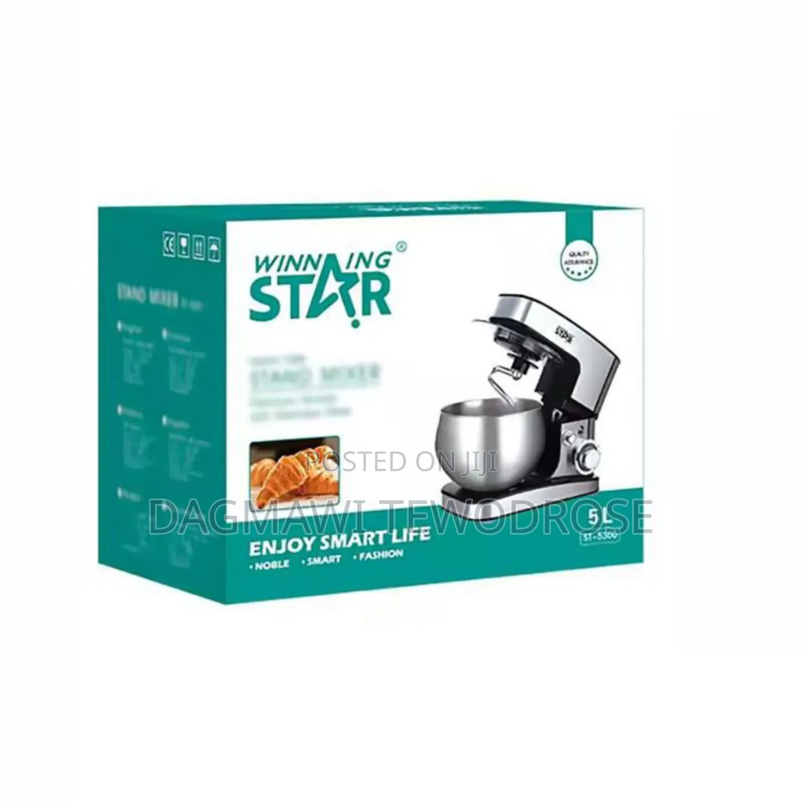 Winning Star Standing Mixer/ የሊጥ ማቡኪያ፣ የእንቁላል መምቻ እና የክሬም መስሪያ