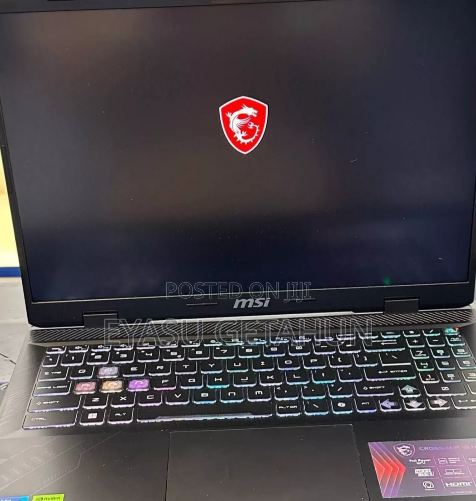 New Laptop MSI MSI Sword 15 16GB Intel Core I7 SSD 1T