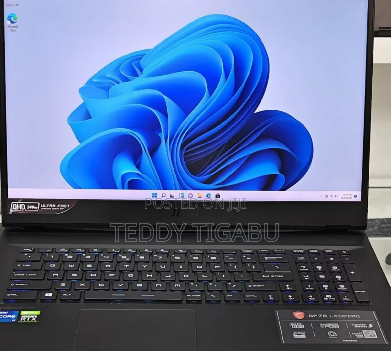 New Laptop MSI GF63 16GB Intel Core I7 SSD 1T