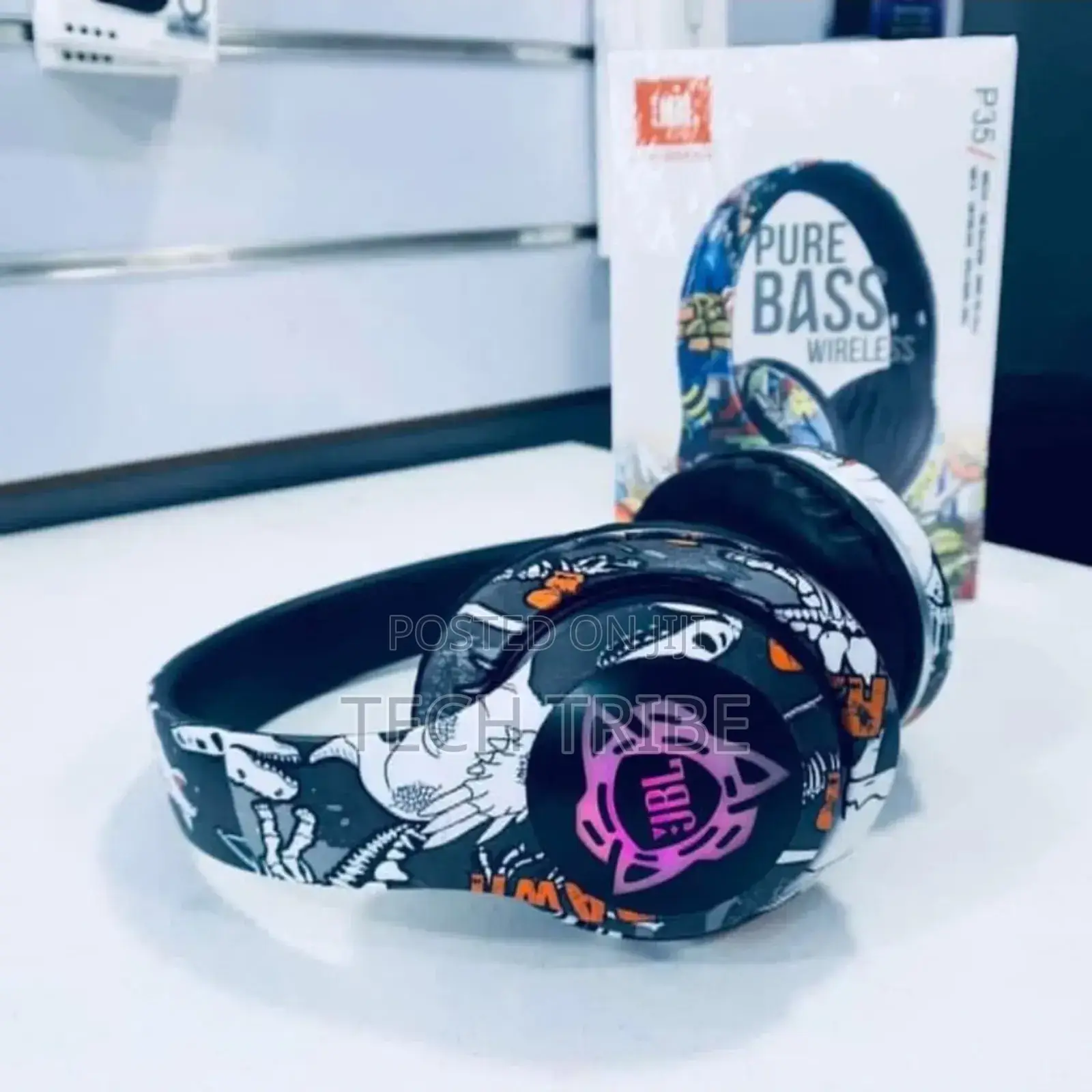 JBL Graffiti Wireless Headphones Pure Bass Original JBL