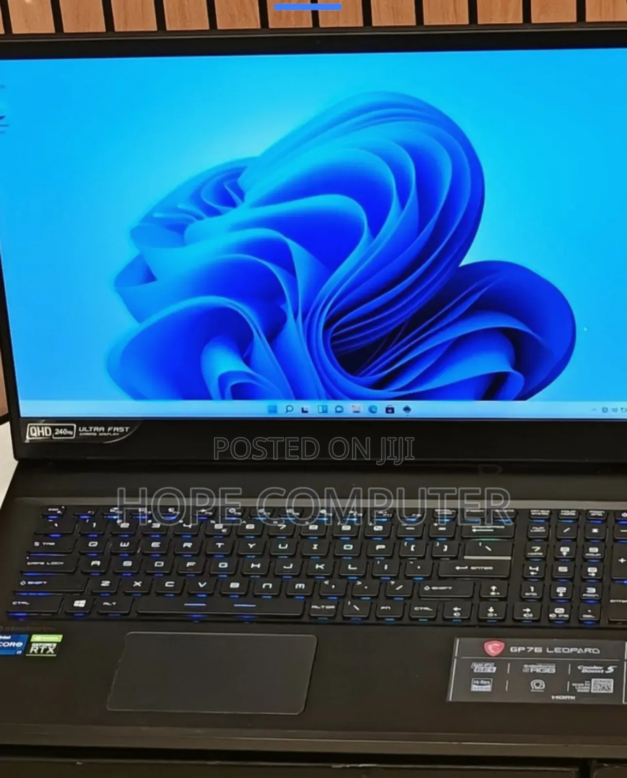 New Laptop MSI Pulse GL76 16GB Intel Core I7 SSD 1T