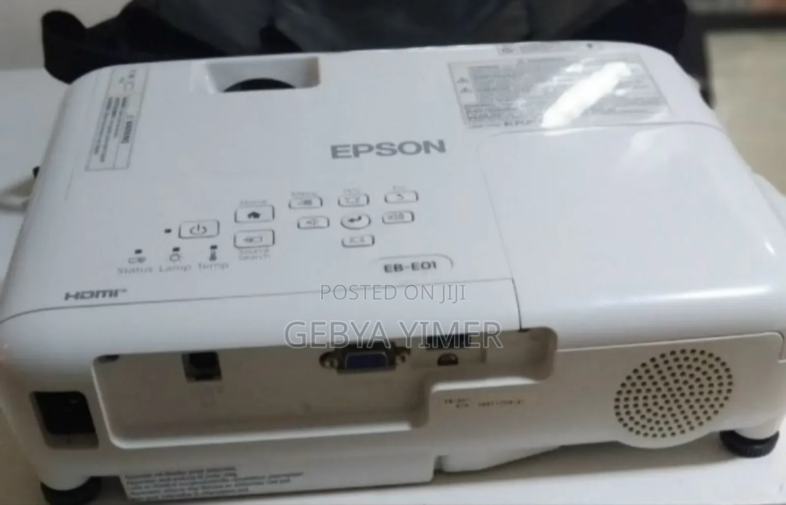 1epson Projector Model Name: Eb-E01 Hardware Interface: