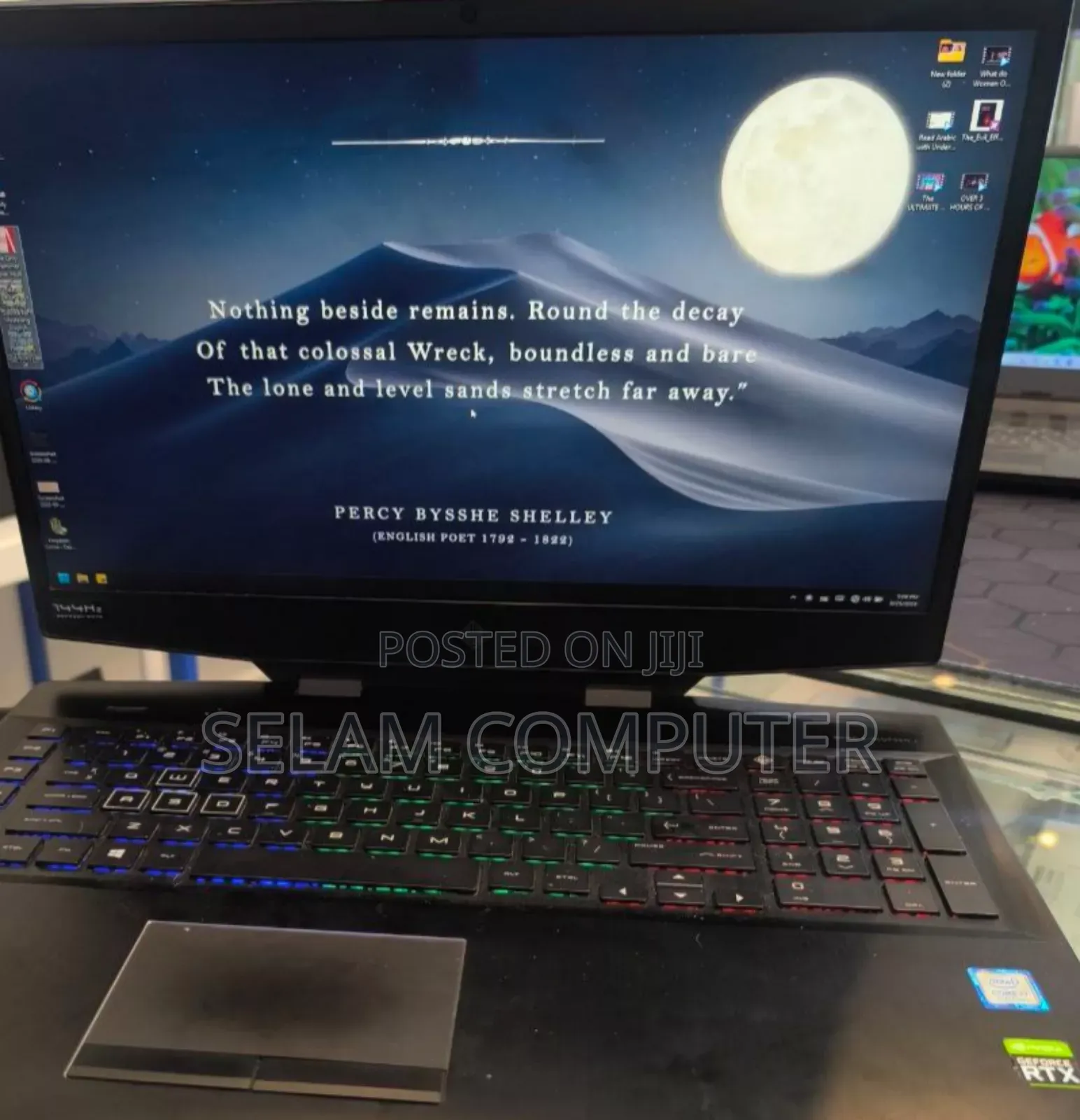 New Laptop HP Omen 17 16GB Intel Core I7 SSD 512GB