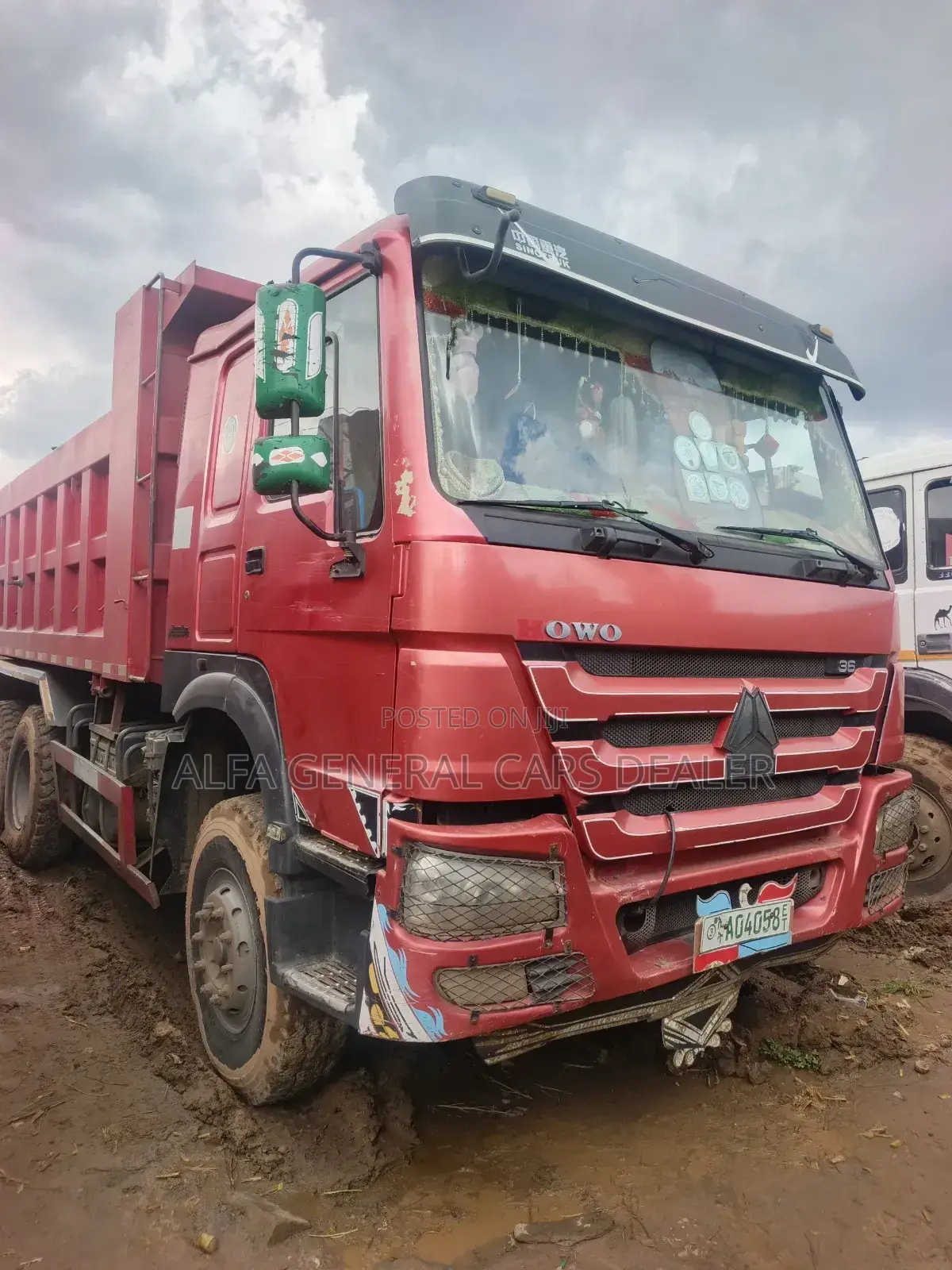 2019 ሞዴል ሲኖ ገልባጭ ጎማ 90% a 04 ሺ ታርጋ