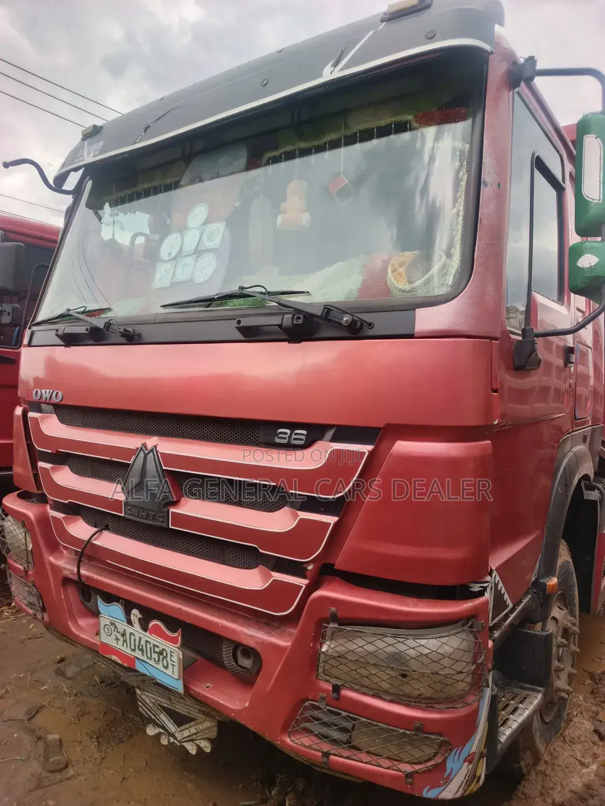 2019 ሞዴል ሲኖ ገልባጭ ጎማ 90% a 04 ሺ ታርጋ