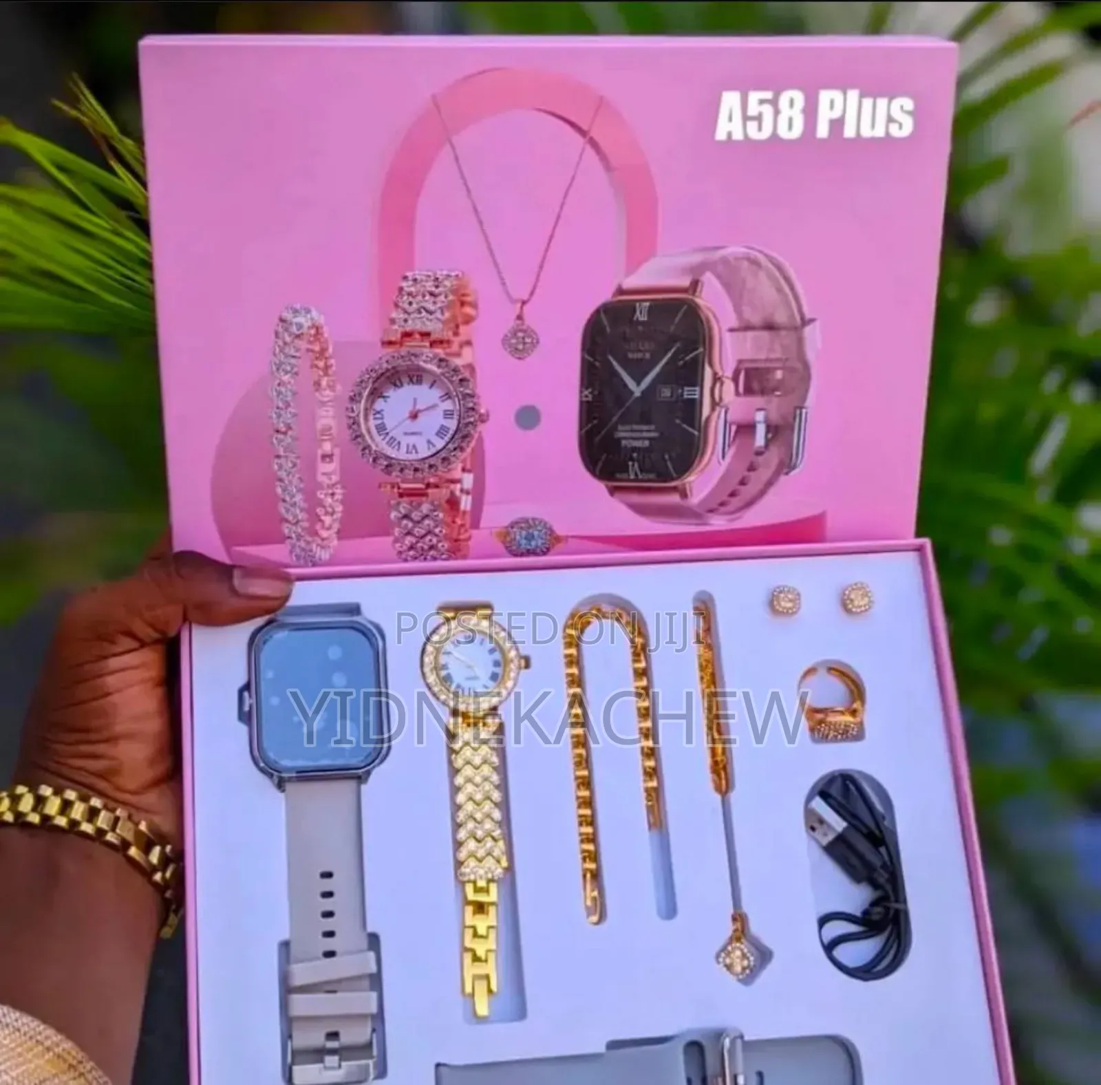 A58 Plus Smart Watch Combo for Ladies