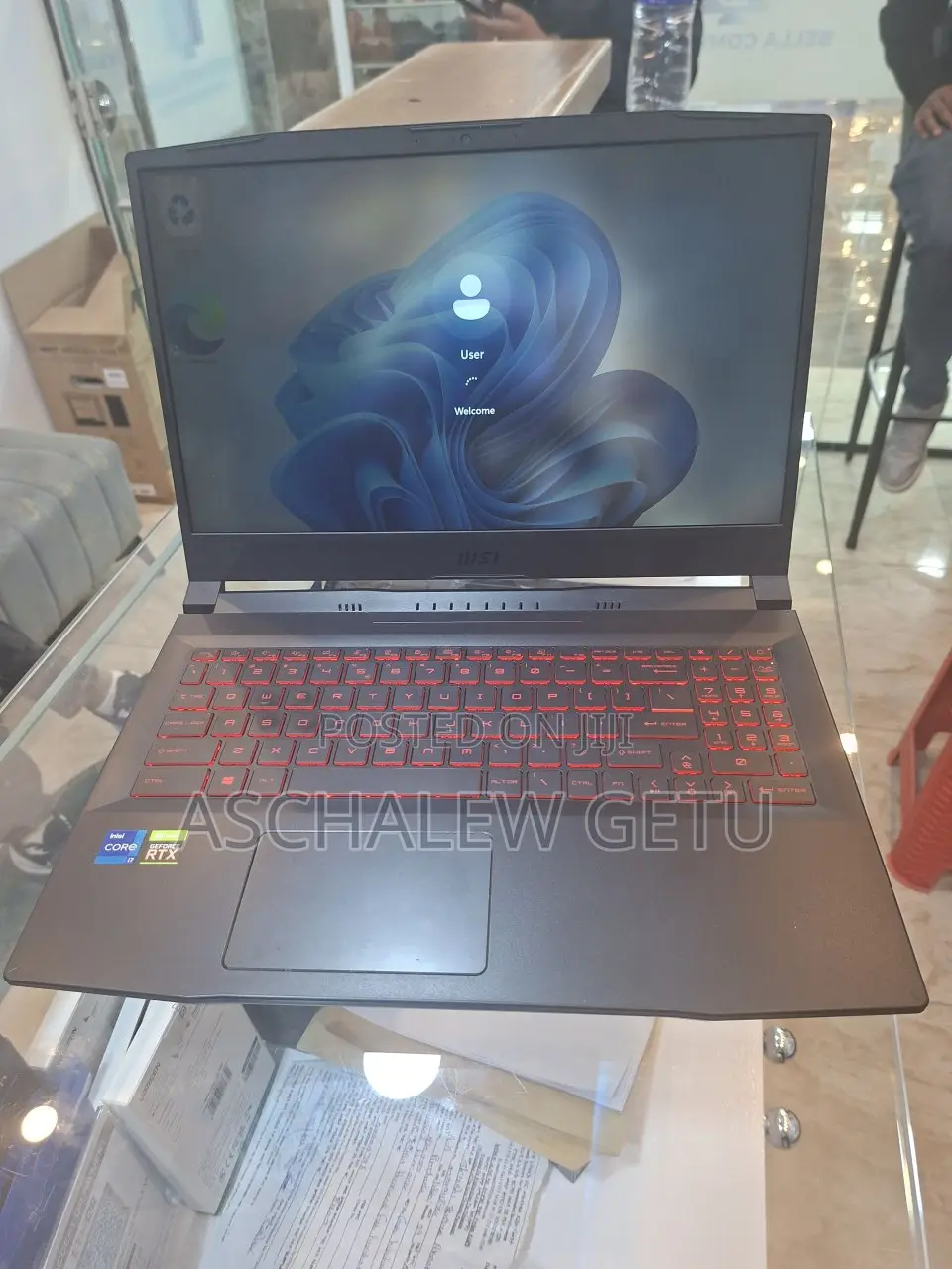 New Laptop MSI Katana GF66 16GB Intel Core I7 SSD 1T