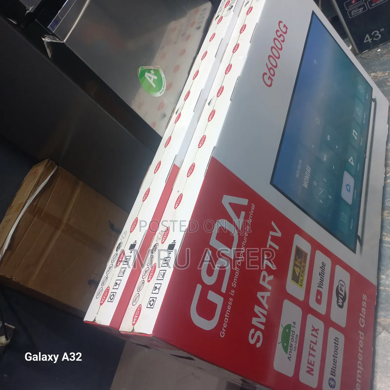 Gsda Tv 60 Inch Smart Duoble Glass New Brand 2025