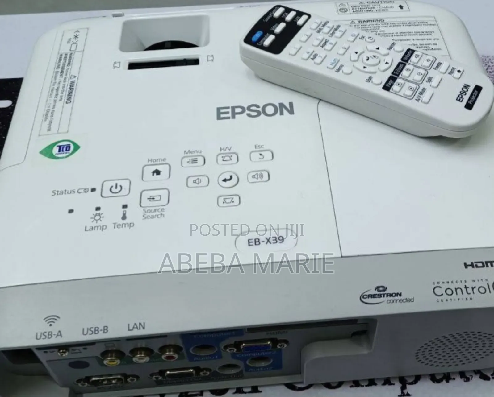 Epson X39 Projector 
Projection System: