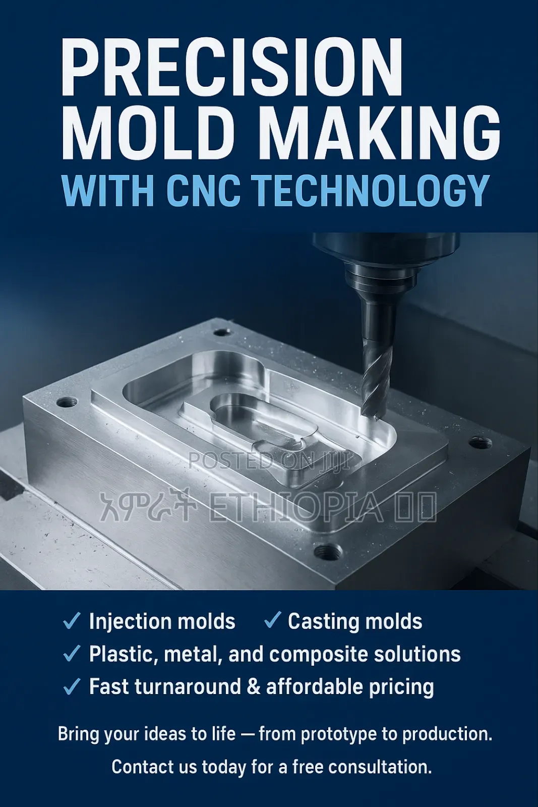 Mold Work for Any Machine Parts