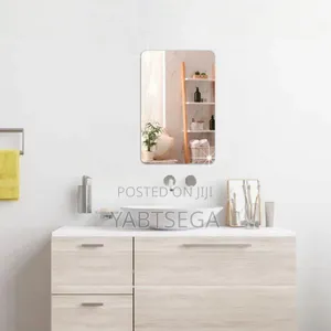 Photo - Rectangular Self-Adhesive Decorative Sticker Mirror