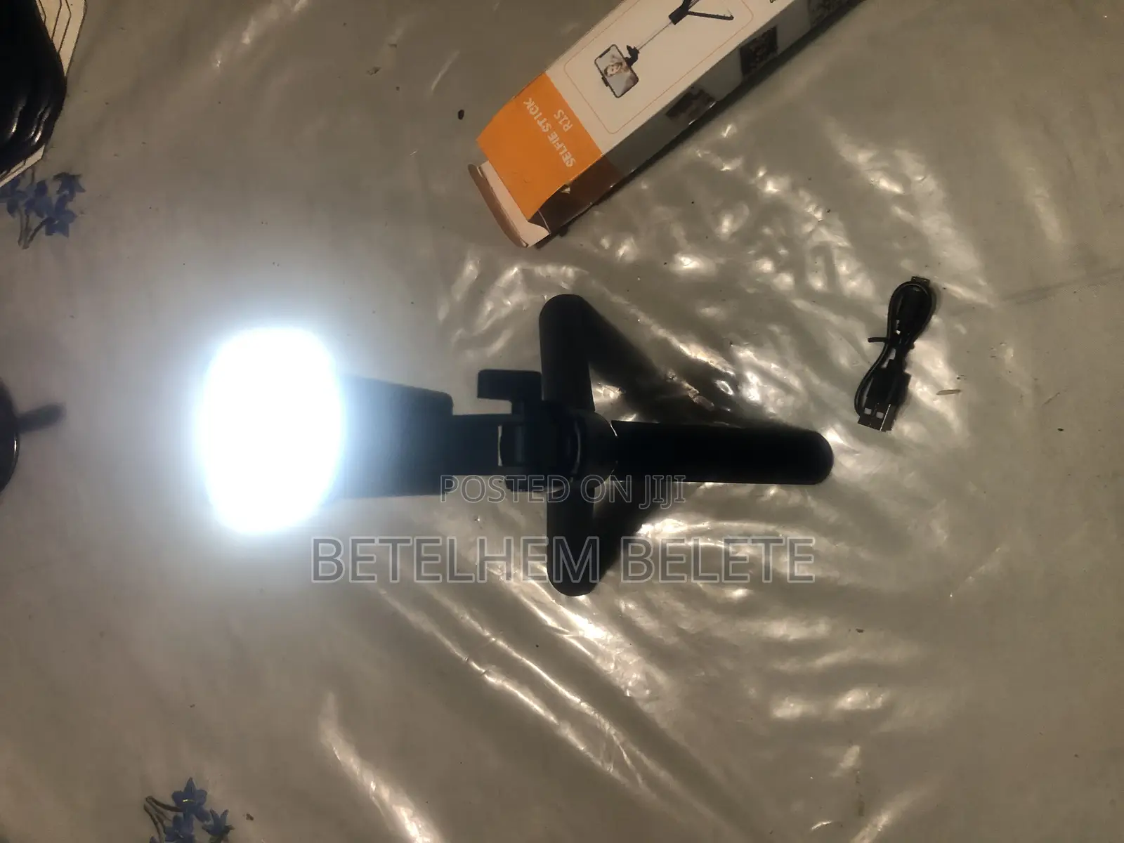 Tripod Selfie Stick With Wireless Remote and Flashlight