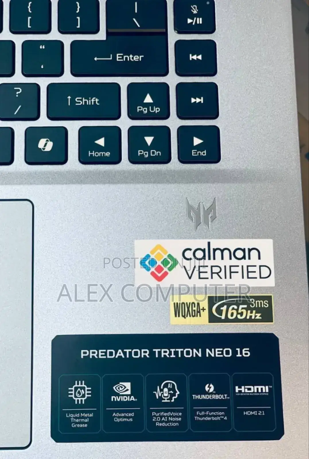 New Laptop Acer Predator Helios Neo 16 16GB Intel Core Ultra 9 SSD 1T