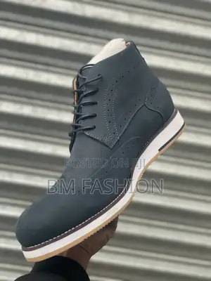 Genuine Clarks Chelsea Boots With Laces Blue Black