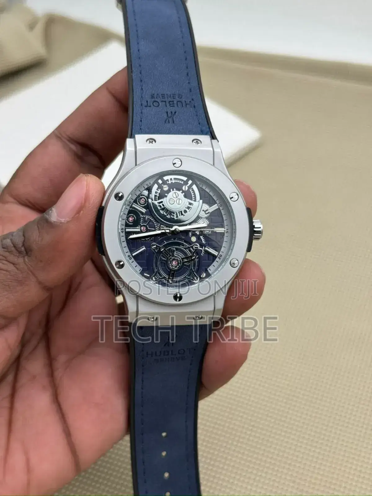 Hublot Geneve Authentic Men's Watch With Multiple Strap Colors