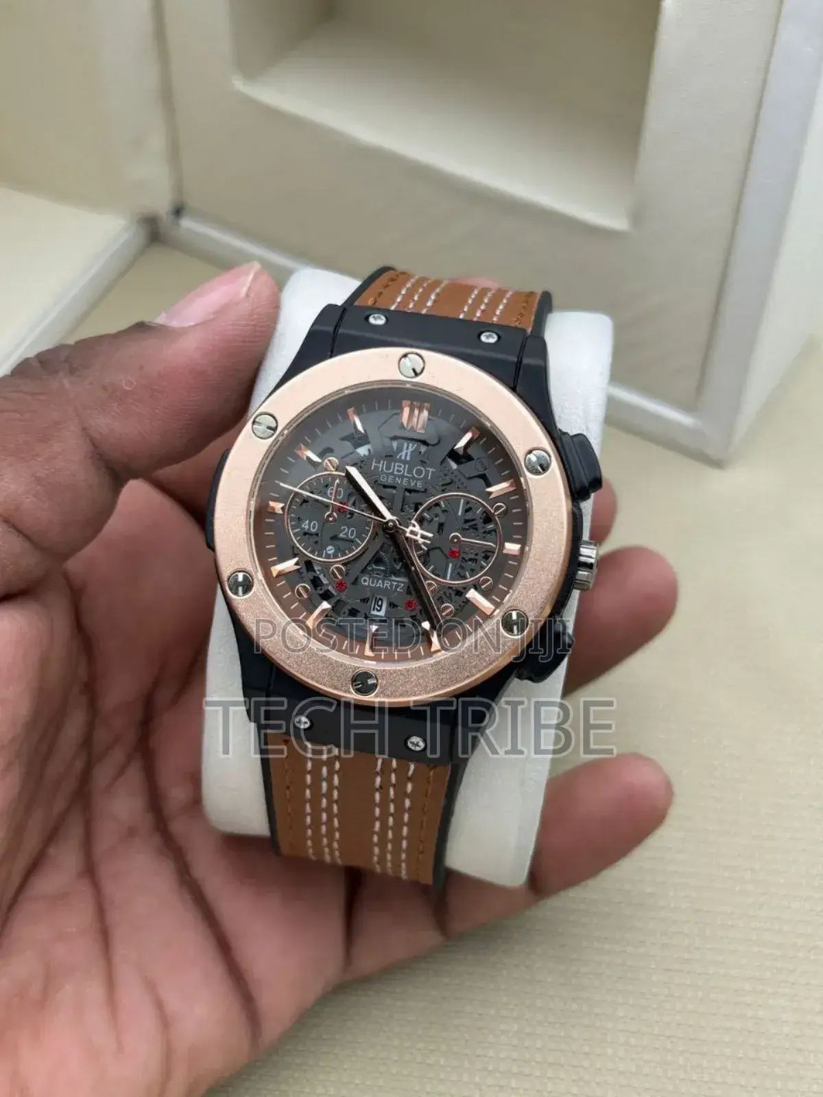 Hublot Geneve Authentic Men's Watch With Multiple Strap Colors