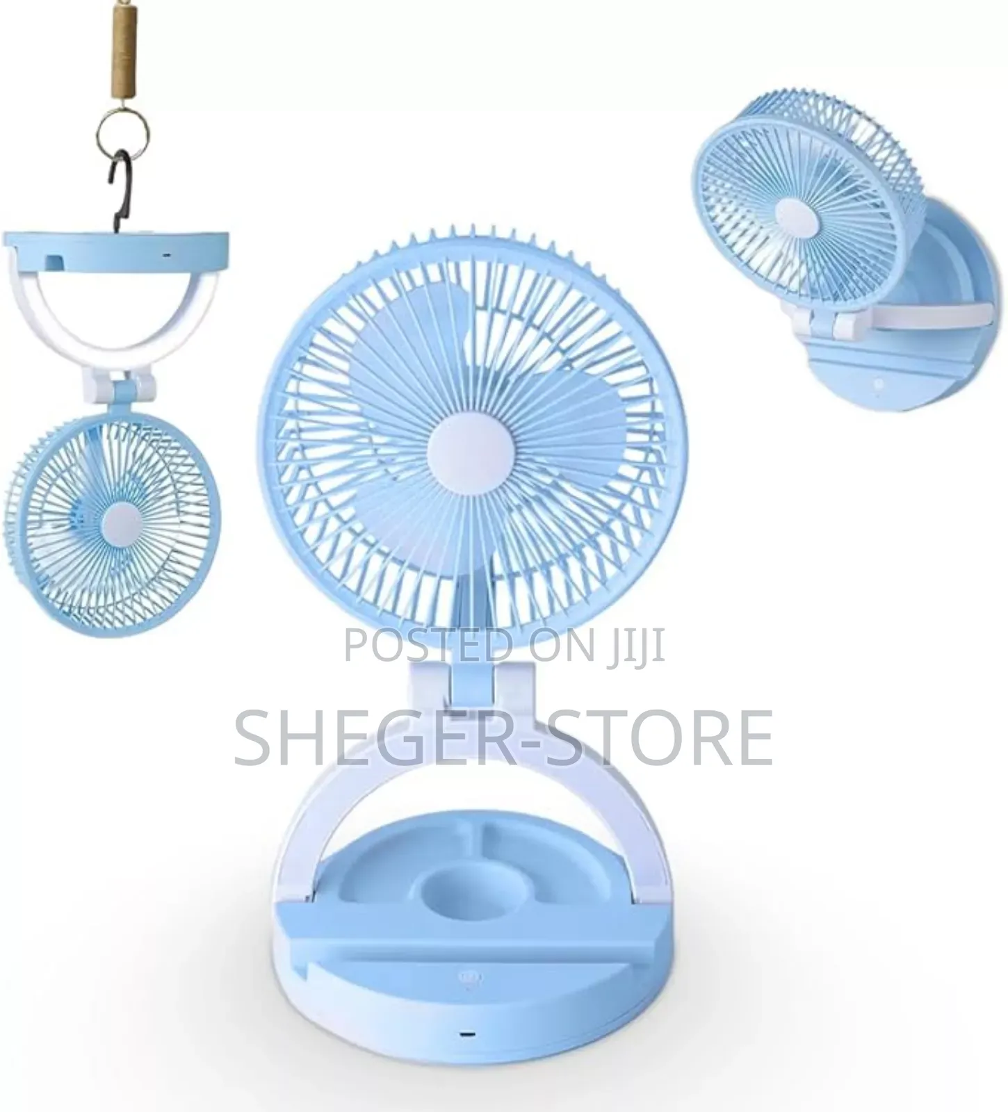 Orginal Rechargeable Fan With Lamp (Delivery Free)