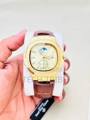 Patekphilippe Automatic Chronograph Authentic Wristwatch for Men's