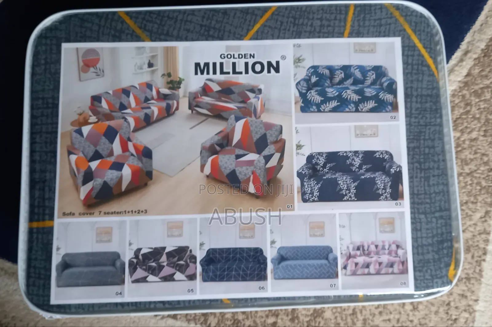 Million የሶፋ ልብስ ከነ ትራስ ጨርቅ