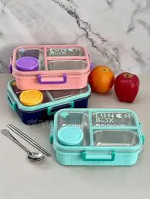 Stainless Steel Lunch Box With Sauce Spoon