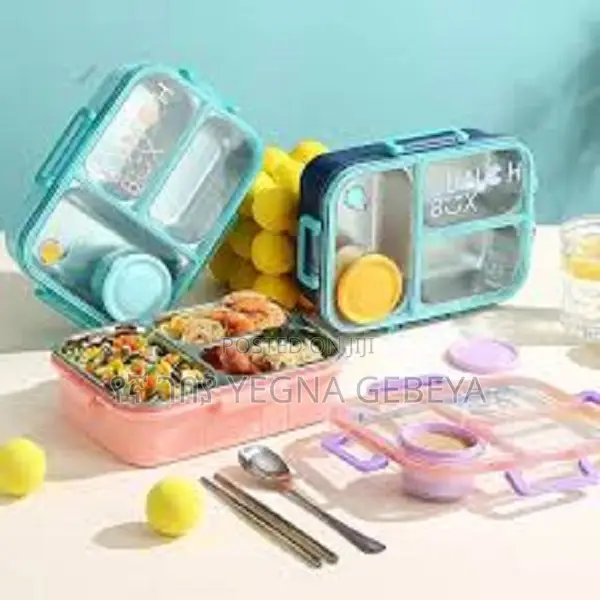 Stainless Steel Lunch Box With Sauce Spoon