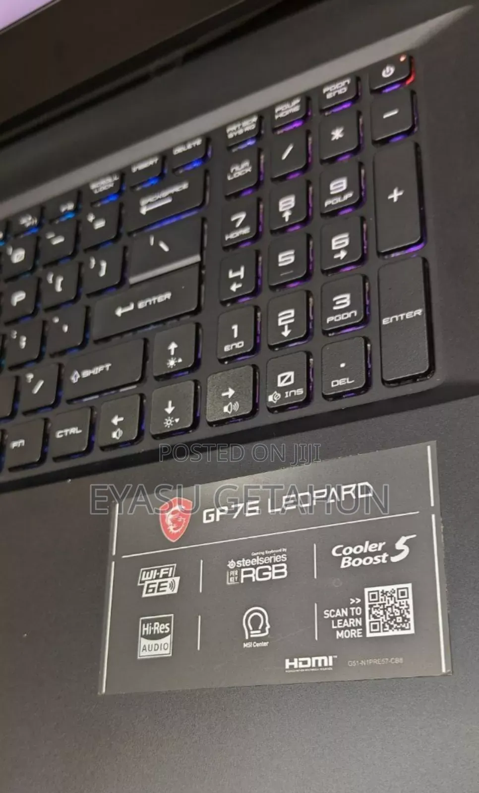 New Laptop MSI GP75 Leopard 16GB Intel Core I7 SSD 1T