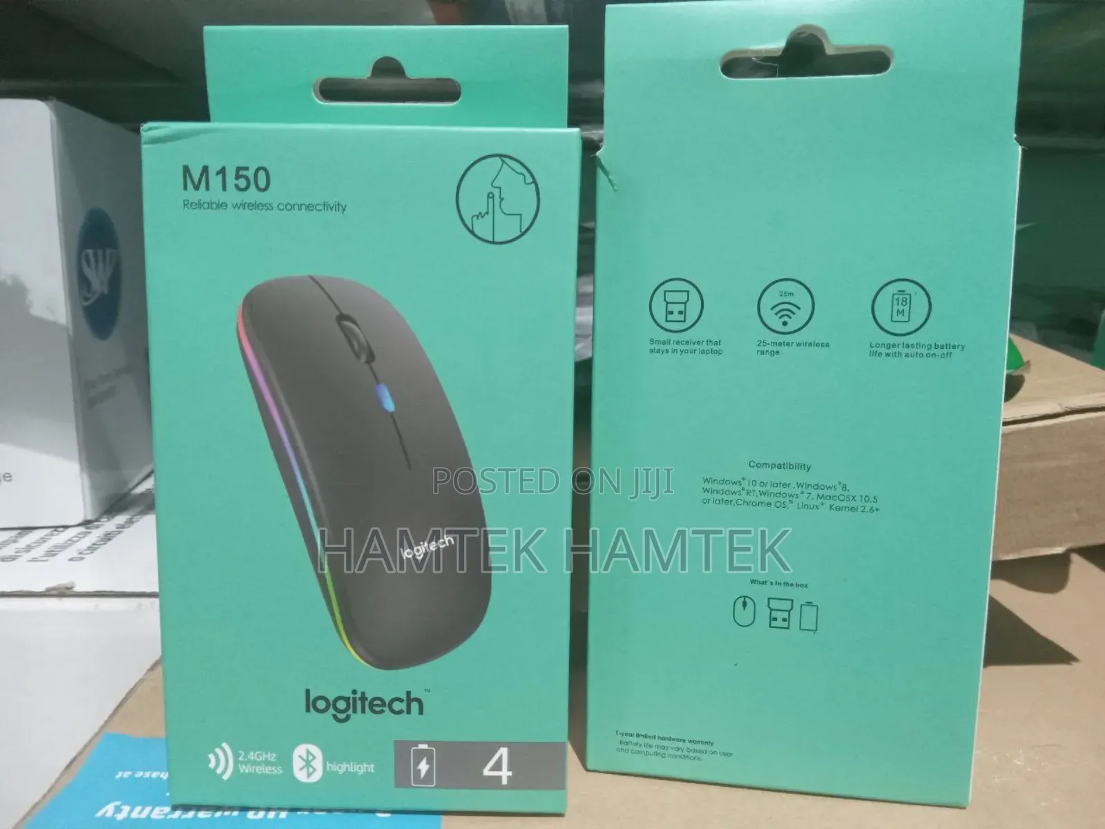Logitech Mouse M150 Rechargeable With Wifi and Bluetooth