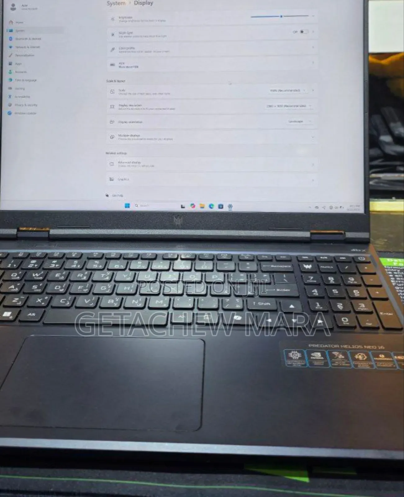 New Laptop Acer Predator Helios Neo 16 16GB Intel Core I9 SSD 1T