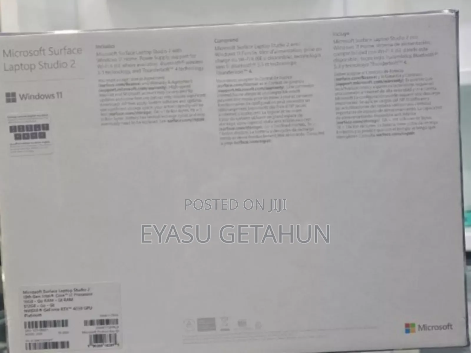 New Laptop Microsoft Surface 16GB Intel Core I7 SSD 512GB