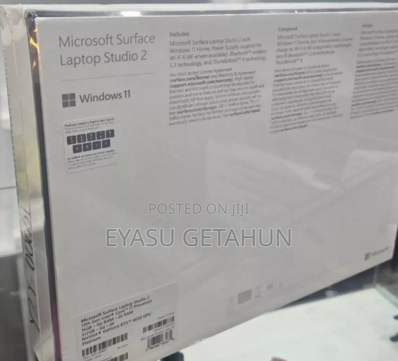 New Laptop Microsoft Surface 16GB Intel Core I7 SSD 512GB