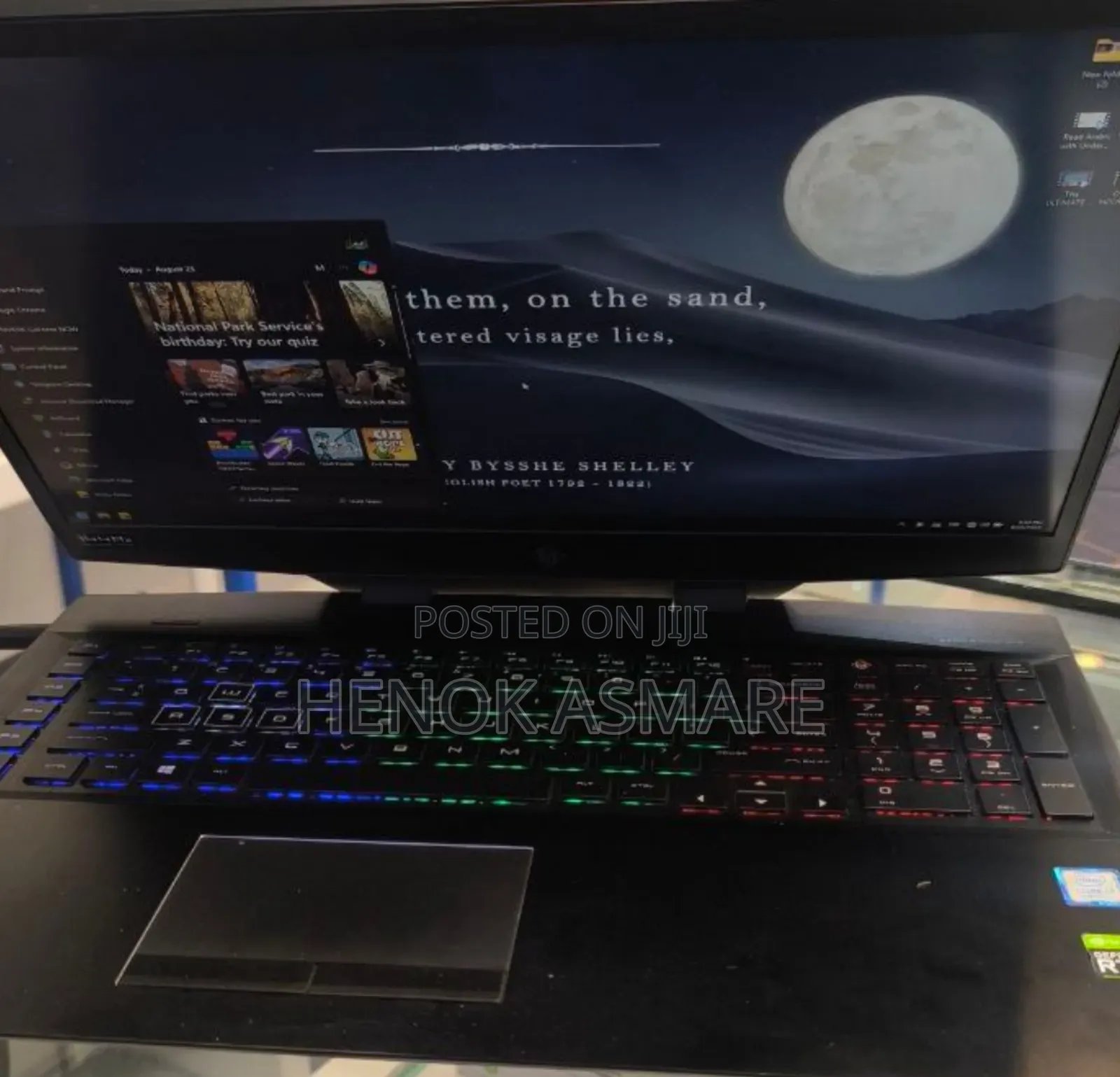 New Laptop HP Omen 17 16GB Intel Core I7 SSD 512GB