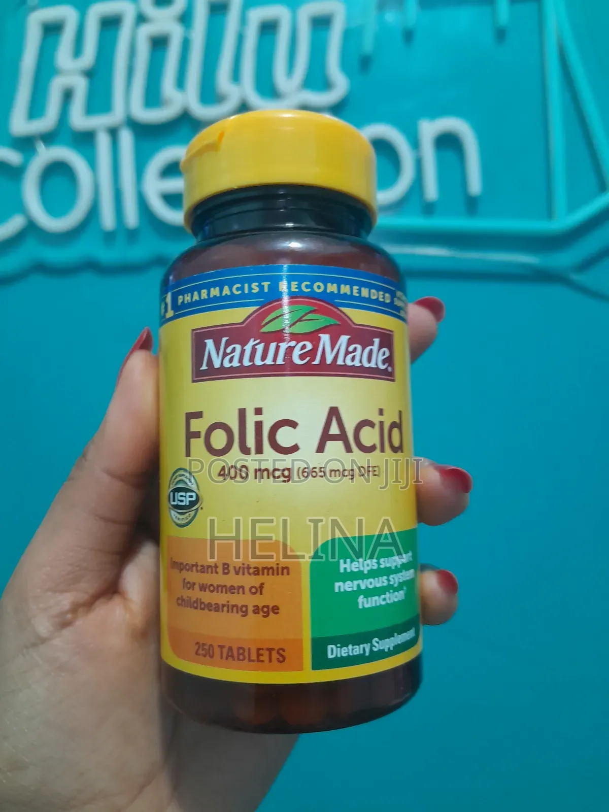 Nature Made Folic Acid 400 McG(665 MCG Dfe) 250 Tablets From Usa