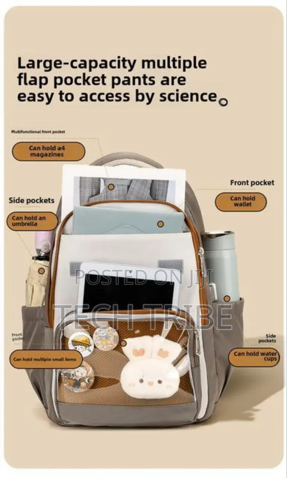 Schoolbag Cute Cloud for Kids Soft Padded Strap for Comfy All-Day Wear