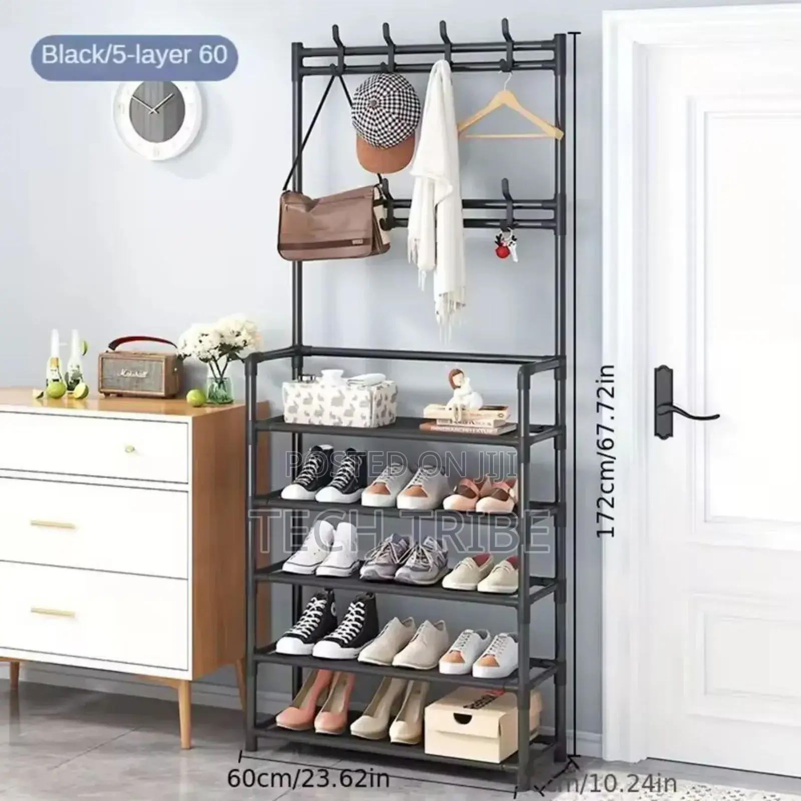 Shoe Rack Three In One To Save Space Large Capacity Storage Double Raw
