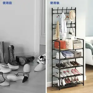 Shoe Rack Three In One To Save Space Large Capacity Storage Double Raw
