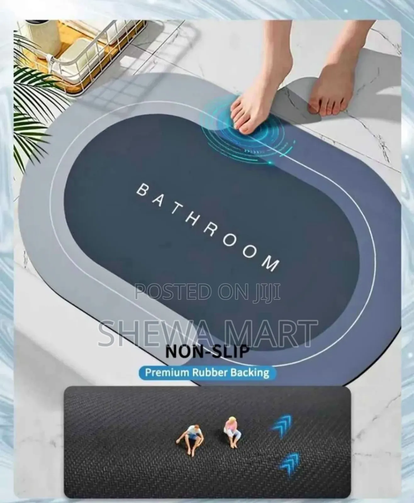 Super Absorbant Bathroom Rugs
Soft Anti-Slip Water Absorbent