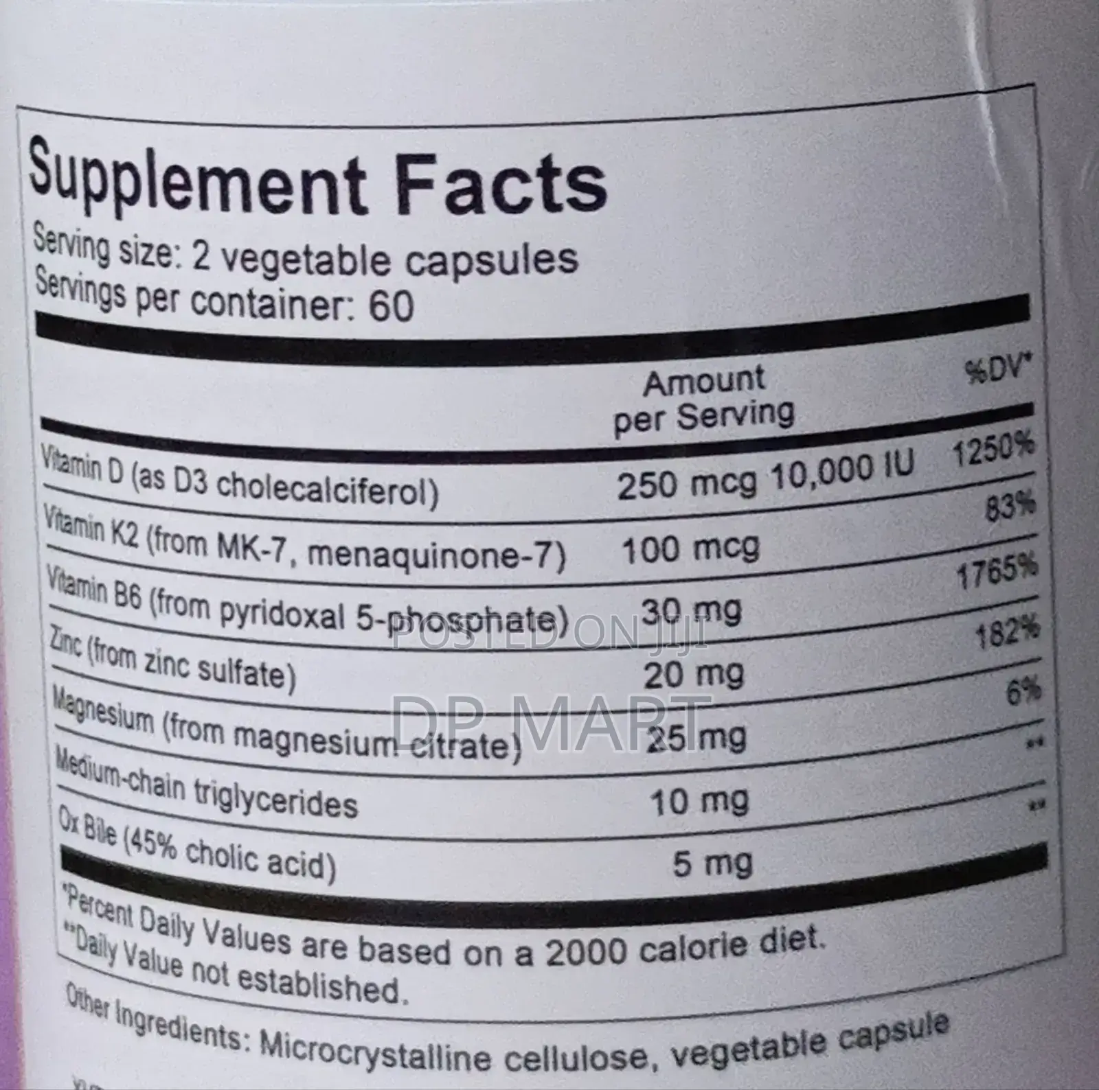 Vitamin D3 10,000 Iu With (Mk7)