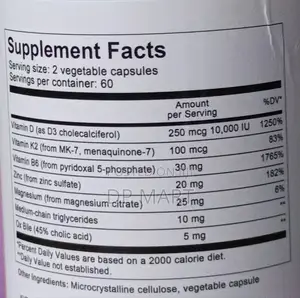 Vitamin D3 10,000 Iu With (Mk7)