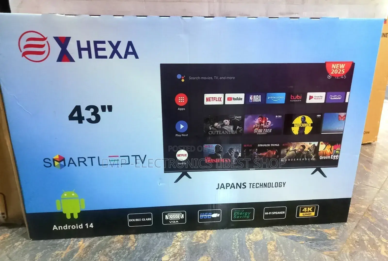 X Hexa 43 Inch Tv Smart Android 14.0 New 2025 Tv