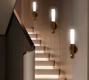 Photo - Smart Motion Sensor Night Light Usb Rechargeable Magnetic Led Wall Lam