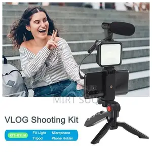 3 in 1 Live Streaming Vlog Vlogging Video Making Kit