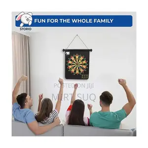 High Quality Magnetic Dart Board: 2 Games in 1 Roll Up Board